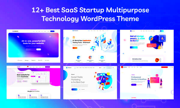 20 Best SaaS Startup Multipurpose Technology WordPress Theme 2023  RSTheme