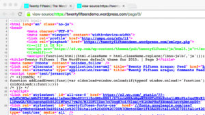 Viewing the HTML Code of the SaaSland WordPress Theme