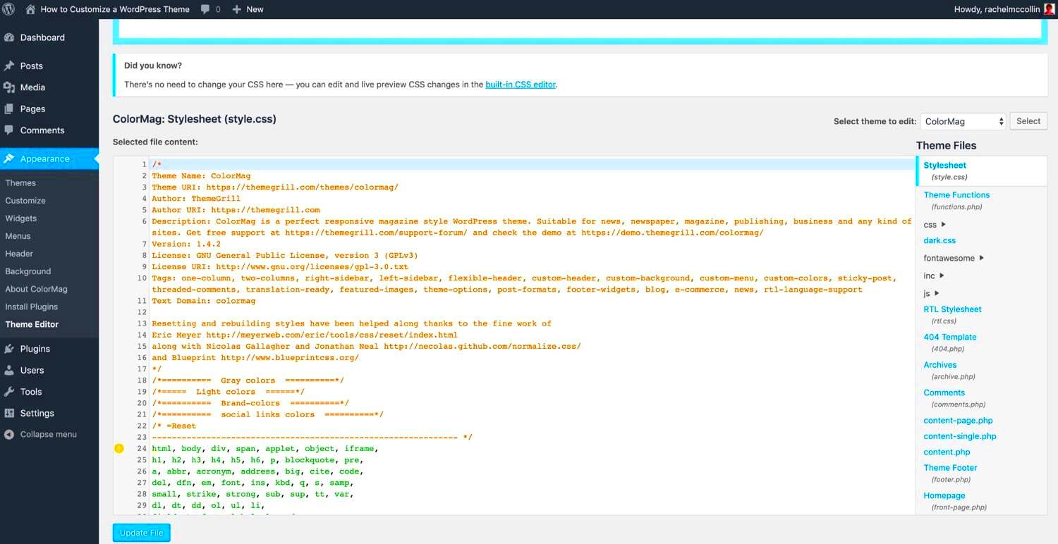 How to Style Your WordPress Theme Using the Classic Editor