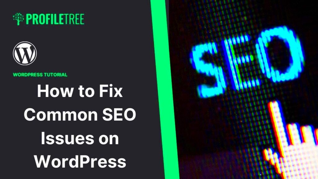 How to Fix Common SEO Issues on WordPress  WordPress  WordPress