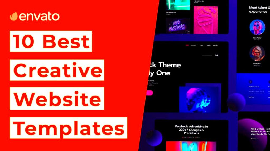 10 Best Creative Website Design Templates 2021  YouTube