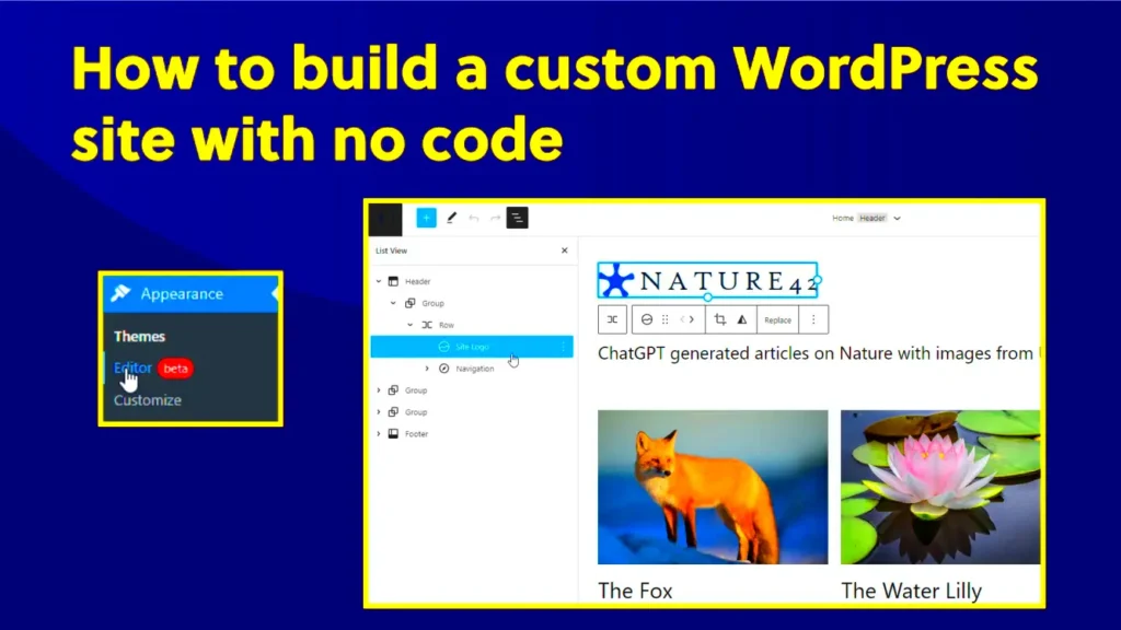 How to build a custom WordPress site with no code  FireflyWP