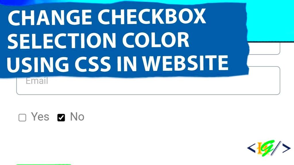 How to Change Checkbox Selection Color using CSS in Website  WordPress