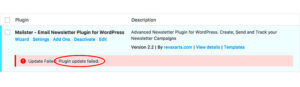How to Fix ‘Update Failed’ Errors for WordPress Plugins