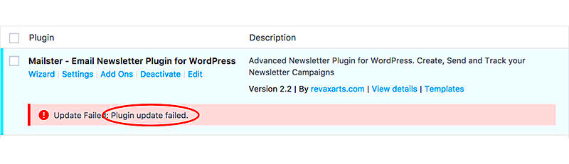 WordPress Plugin Update Failed How to Fix It