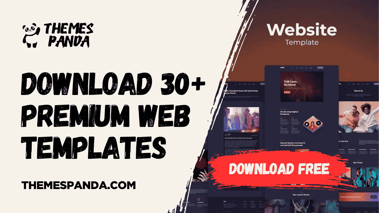 Download 30+ Premium Web Templates